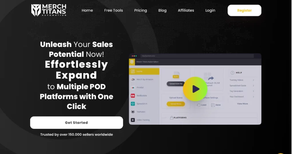 Merch titans automation print on demand tool